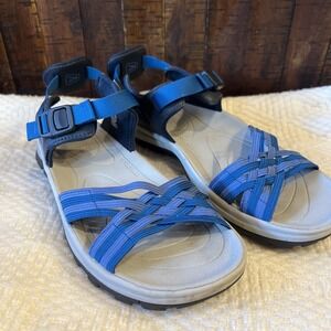 KEEN Women's Terradora II Strappy Open Toe Sandal Comfort Hiking Blue Size 7.5